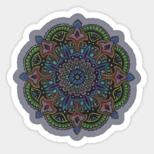 Peacock Mandala T-Shirt Sticker